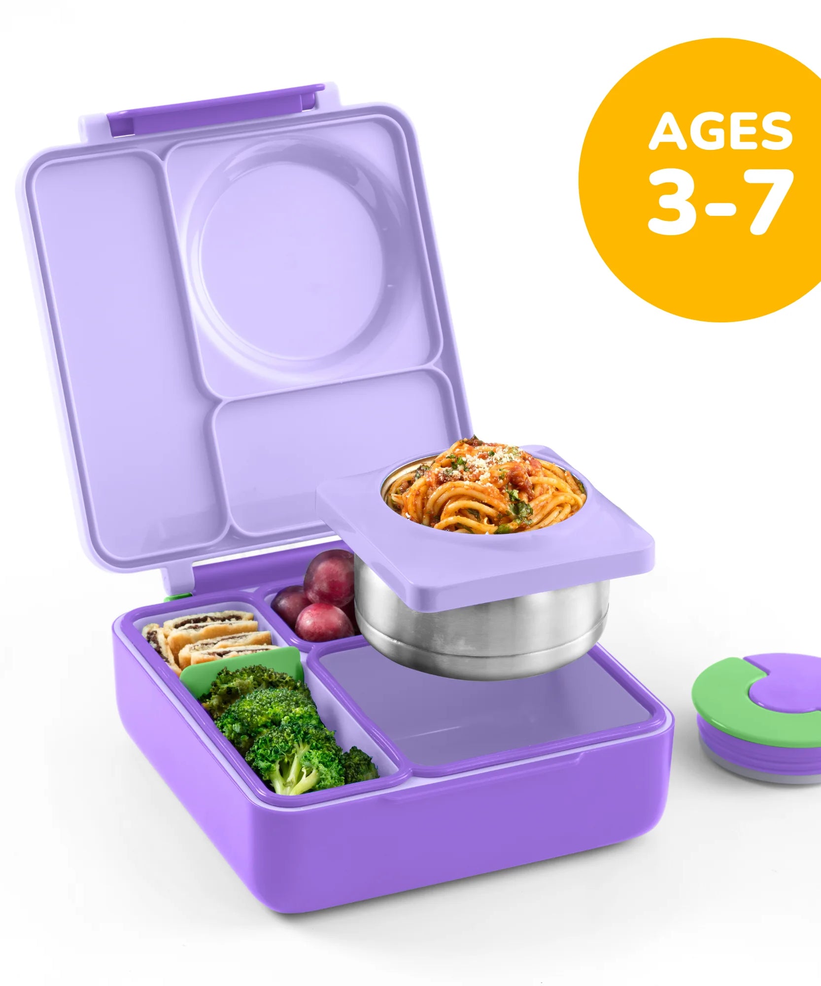 Omiebox - Isı Yalıtımlı Lila Moru Bento Yemek Kutusu