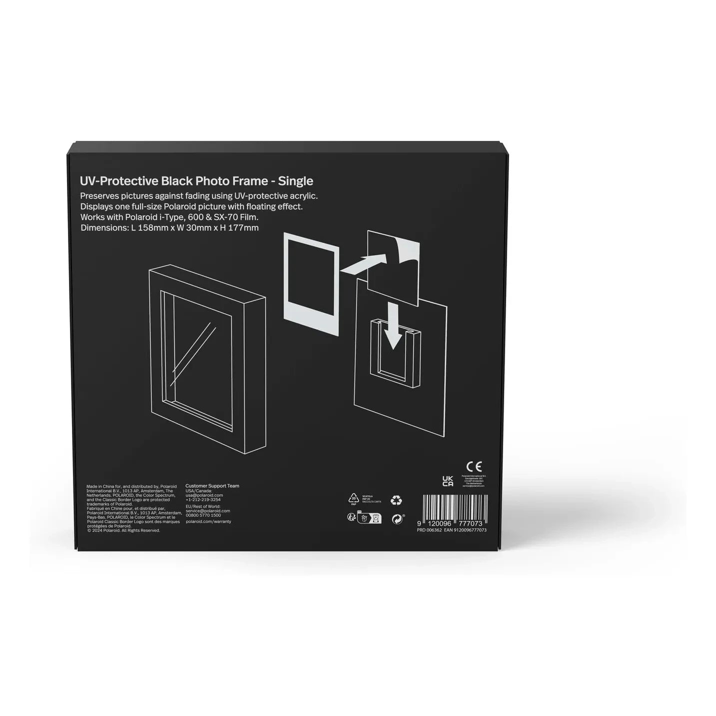 Polaroid – Polaroid-Bilderrahmen | Schwarz