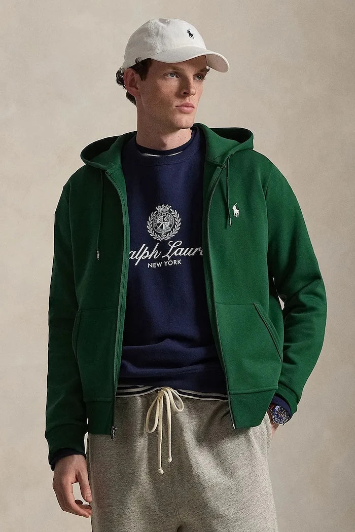 Polo Ralph Lauren fermuarlı kapüşonlu sweatshirt