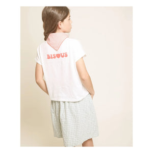 Búho - Bisous Bio-Baumwoll-T-Shirt | Weiß