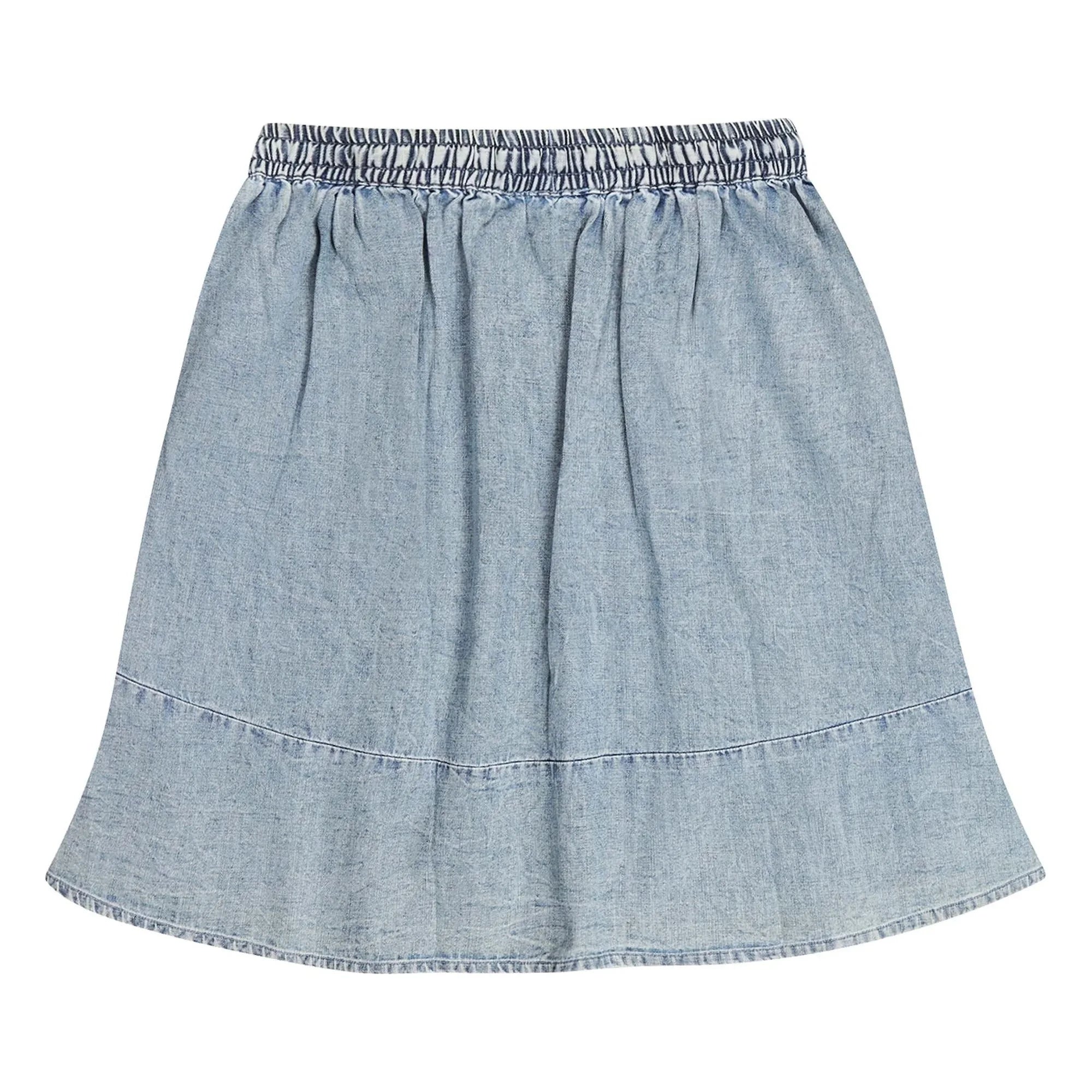 Tumble N'Dry - Yıkanmış mavi Denim Piron etek