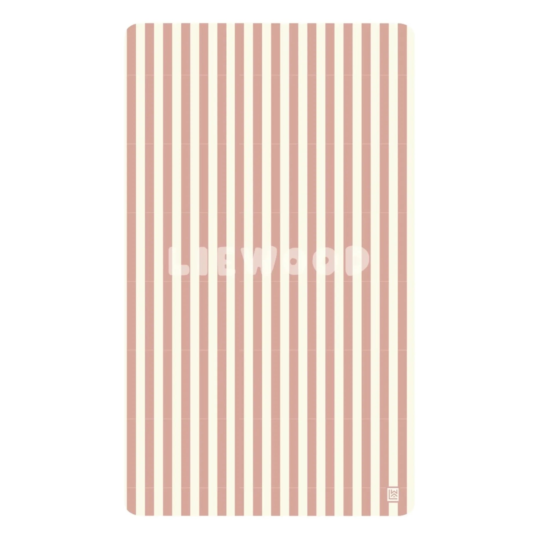 Liewood - Summer beach towel | Coral pink/cream