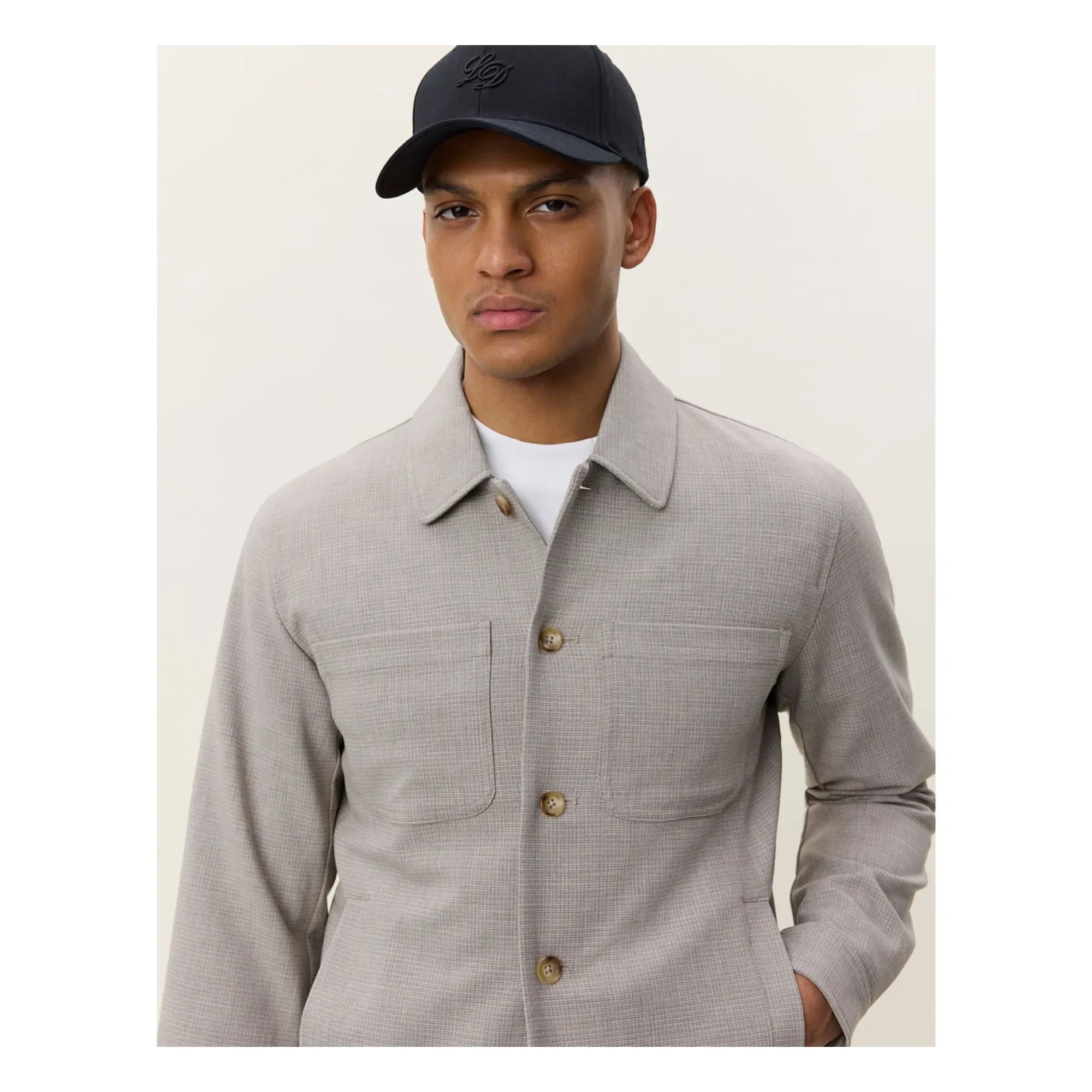 Les Deux - Veste Check Hybrid | Kahverengi
