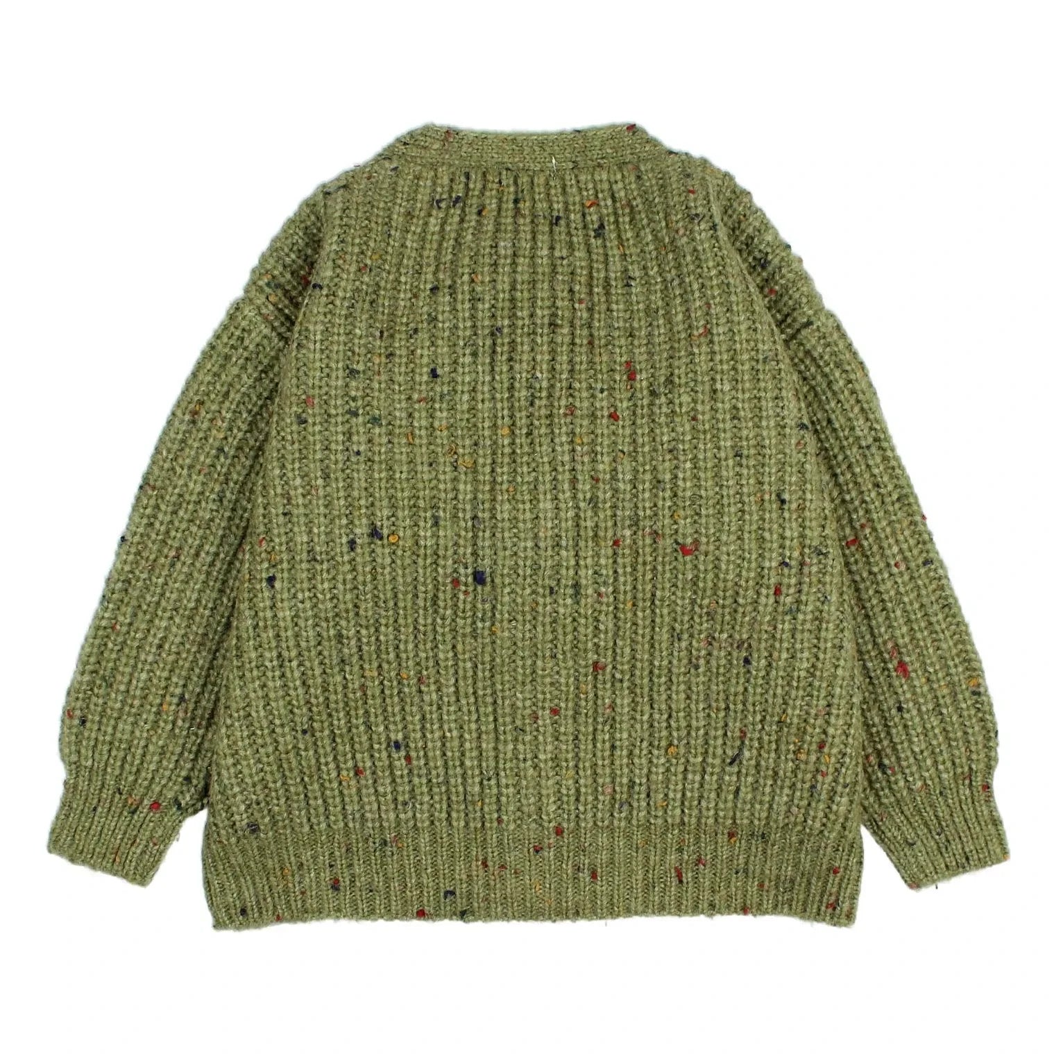 Búho - Green | Melanj Düğmeli Hırka