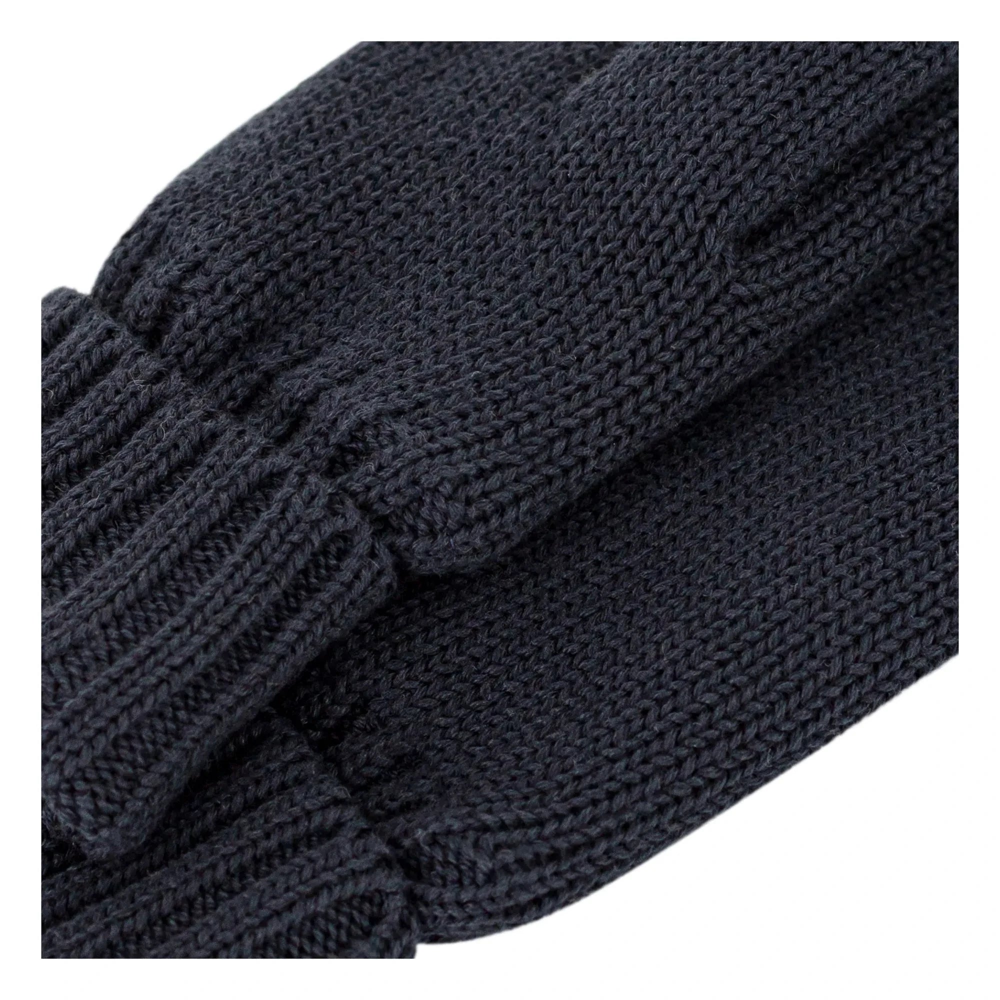 Petit Bateau - Pelzige Strickhandschuhe | Marine