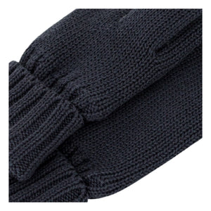 Petit Bateau - Pelzige Strickhandschuhe | Marine