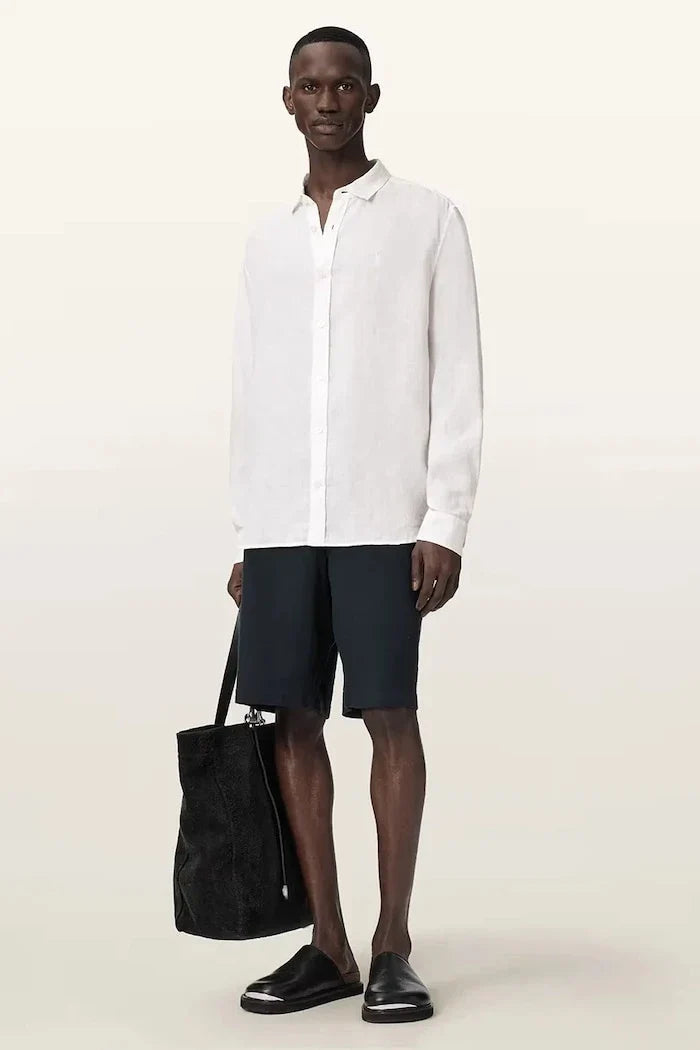 AllSaints erkek keten gömlek LOOM