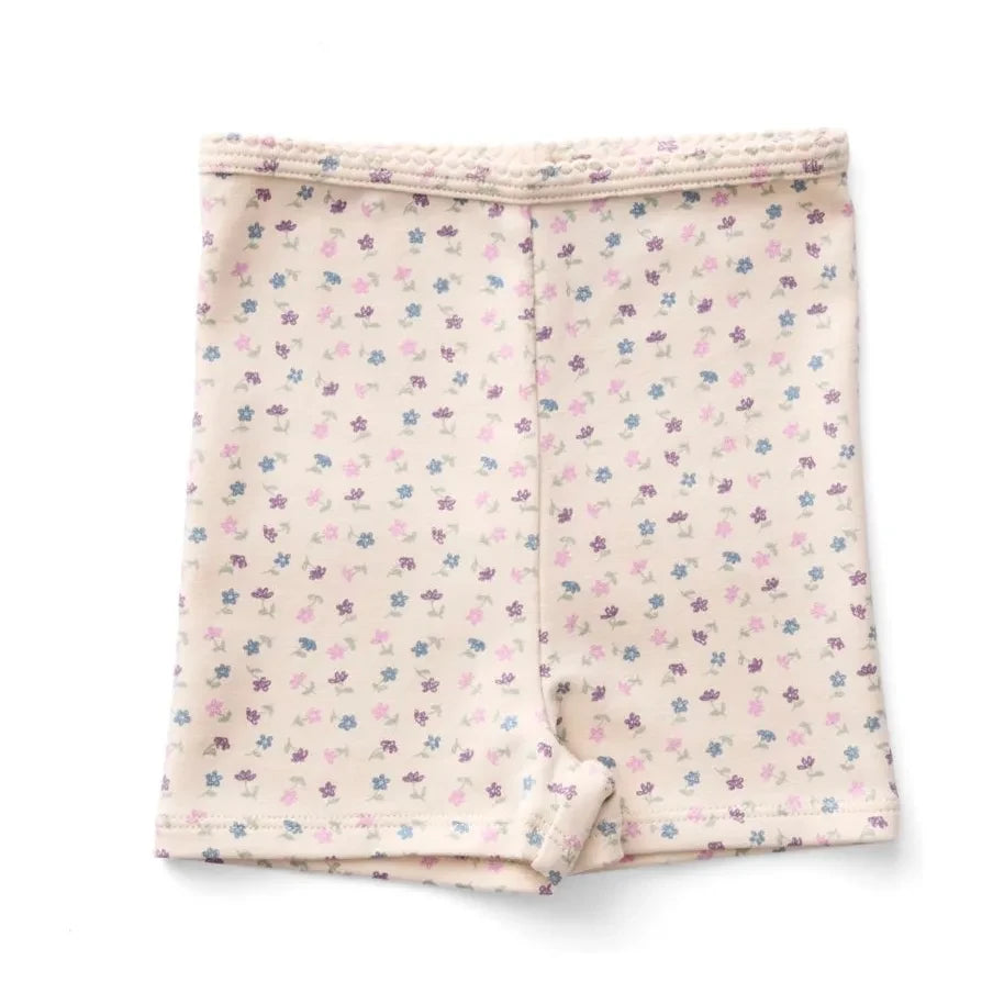 Soor Ploom - Organic Cotton Floral Pattern Shorts | Off White