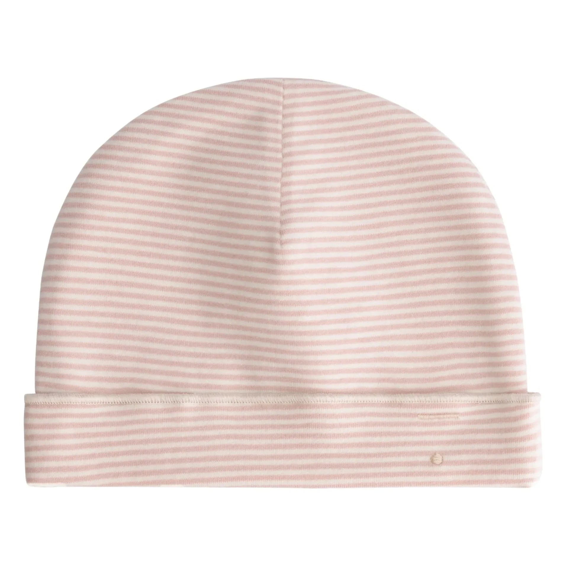 Gray Label – Gestreifte Bio-Baumwollmütze | Rosa