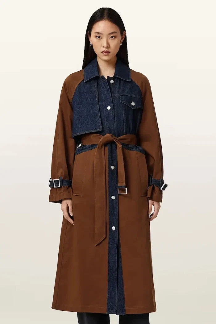 AllSaints pamuklu kadın trençkot DAYLY TRENCH