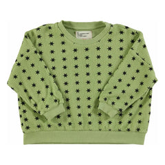 Piupiuchick - Stern-Sweatshirt aus Bio-Baumwolle mit Kordelzug | Grün