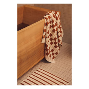 Baina - Echo banyo paspası | Terracotta