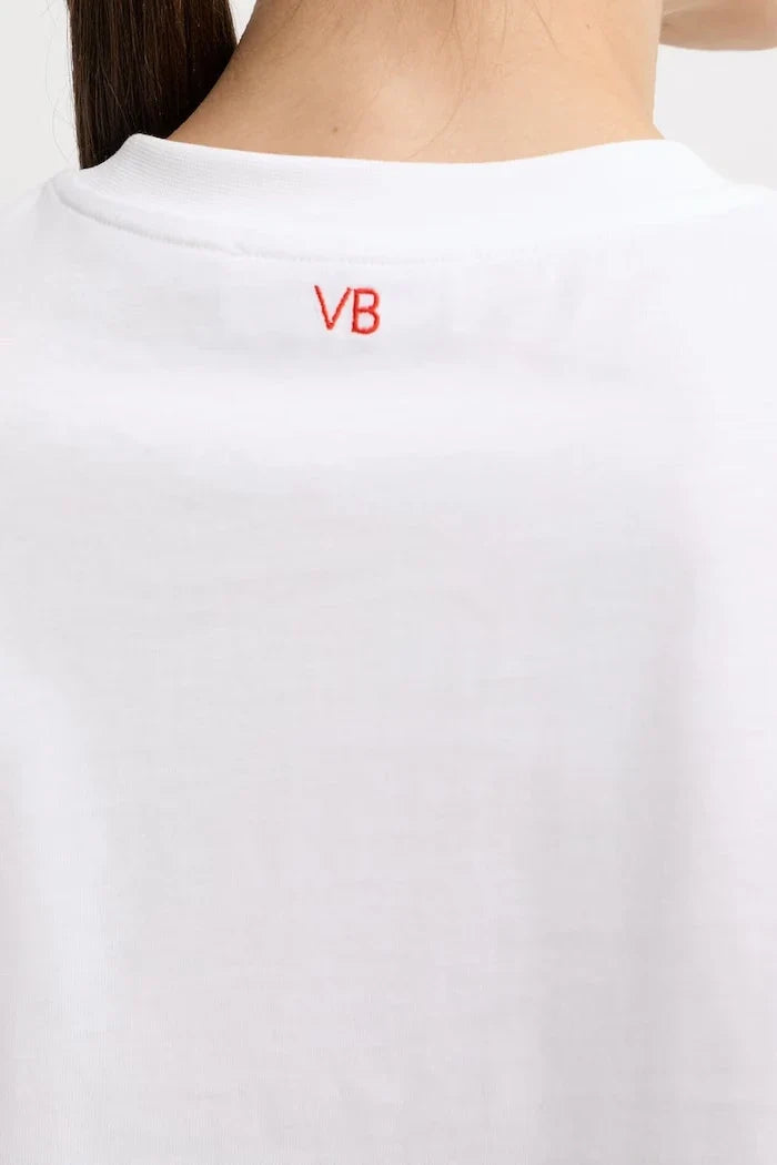 Victoria Beckham pamuklu kadın tişörtü