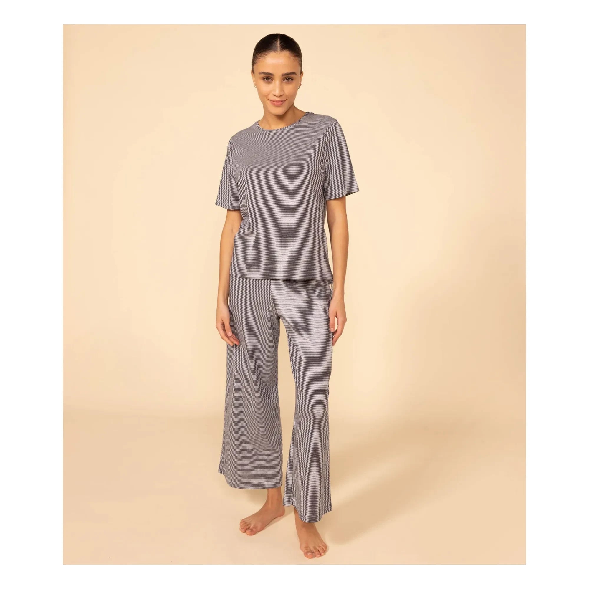 Petit Bateau - Milleraies Pijama Takımı - Kadın Koleksiyonu | Lacivert