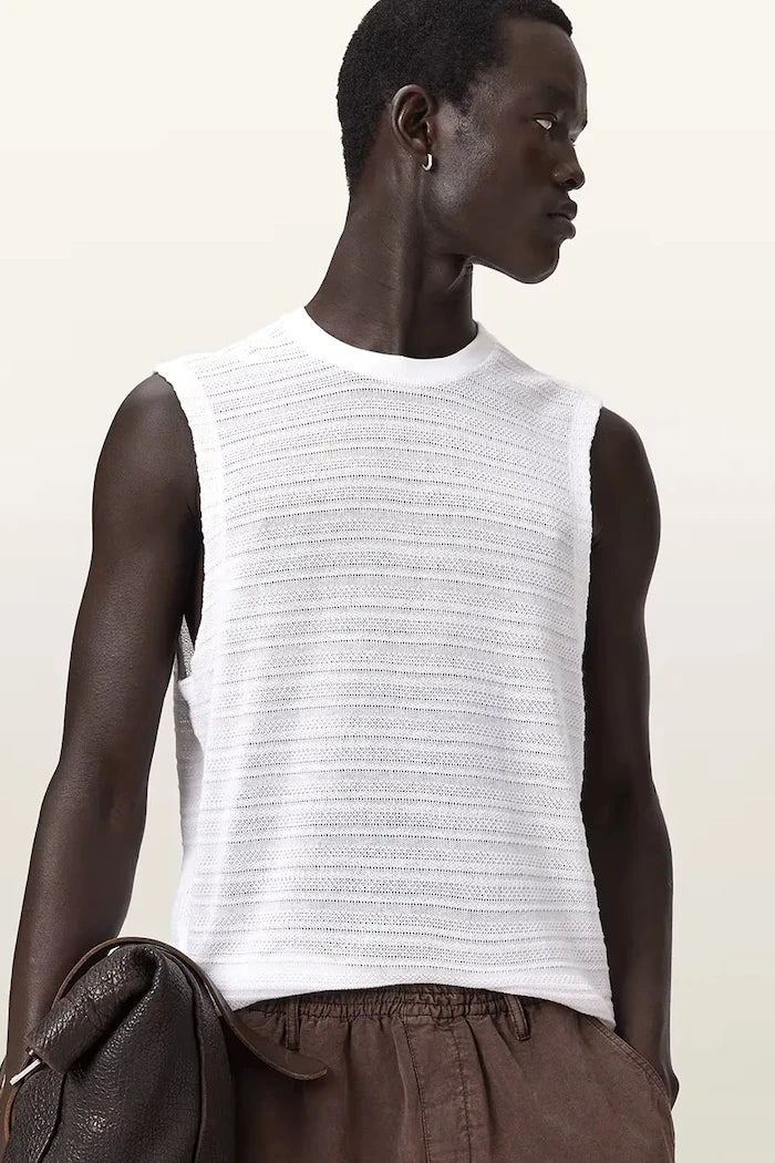 AllSaints erkek pamuklu atlet COVE
