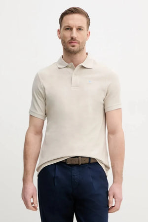 Barbour yakalı erkek pamuklu tişört ESSENTIALS