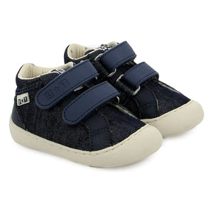Bonton - Double Scratch Denim Smoothie Easy Sneakers | Gece mavisi