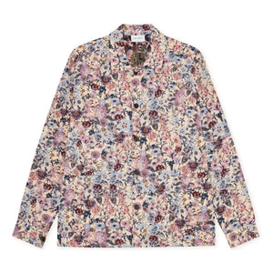 Les Deux - Hugh Jakarlı Pamuk Çiçekli Overshirt | Rose Ivory
