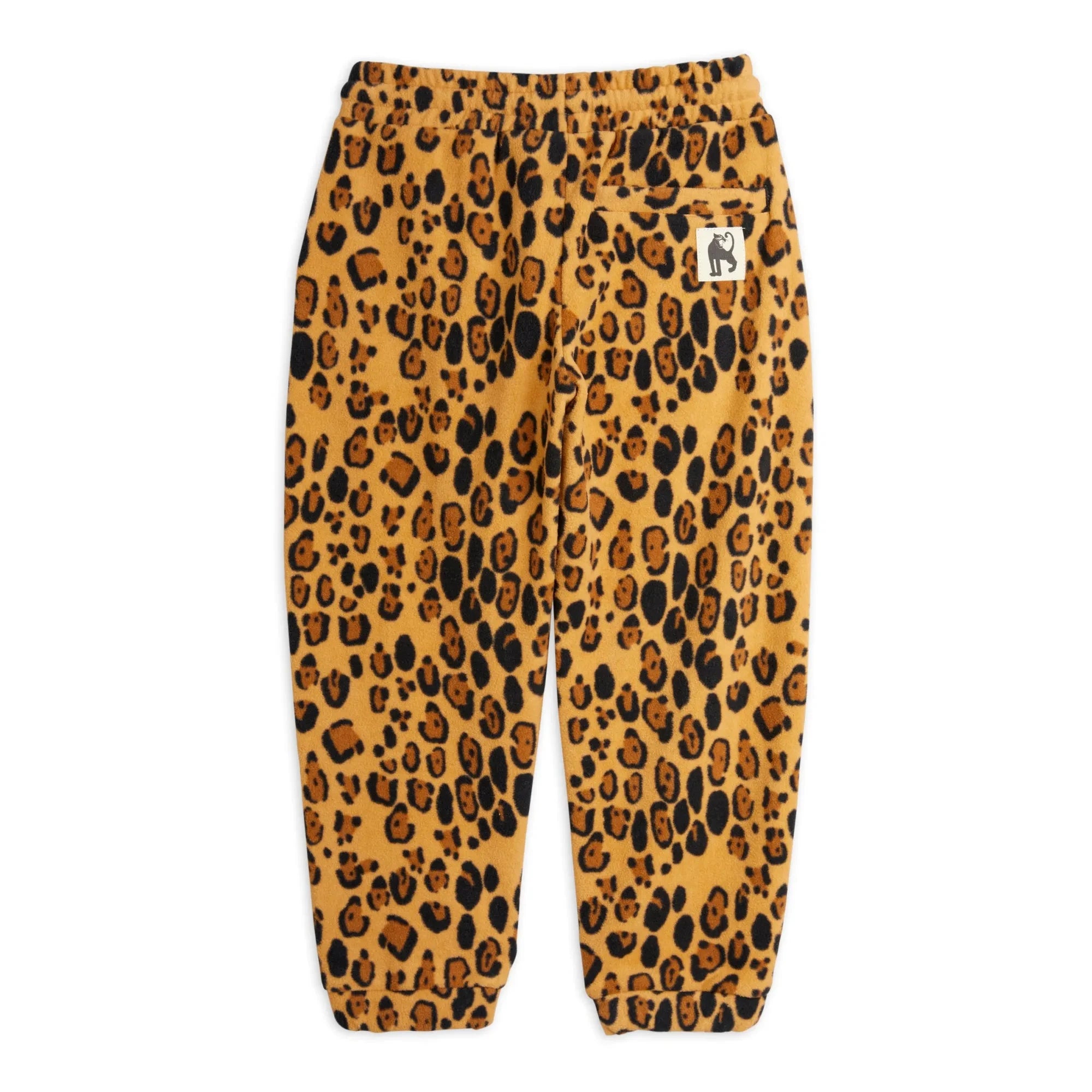 Mini Rodini - Geri Dönüştürülmüş Polyester Leopar Desenli Jogger | Bej