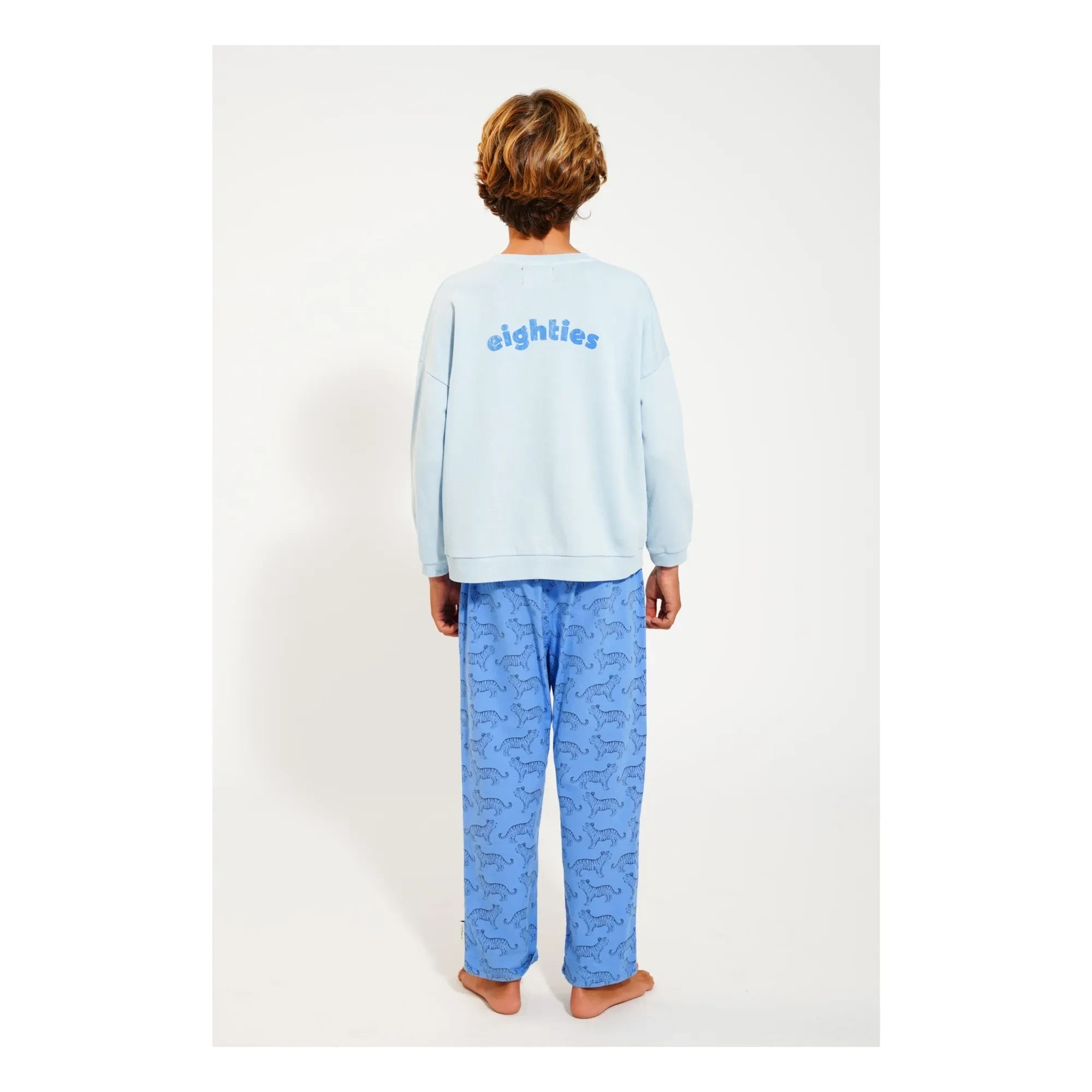 Piupiuchick - Eighties organik pamuklu sweatshirt | Açık Mavi