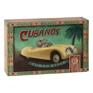Maileg - Grandma and Grandpa Mouse in a cigar box