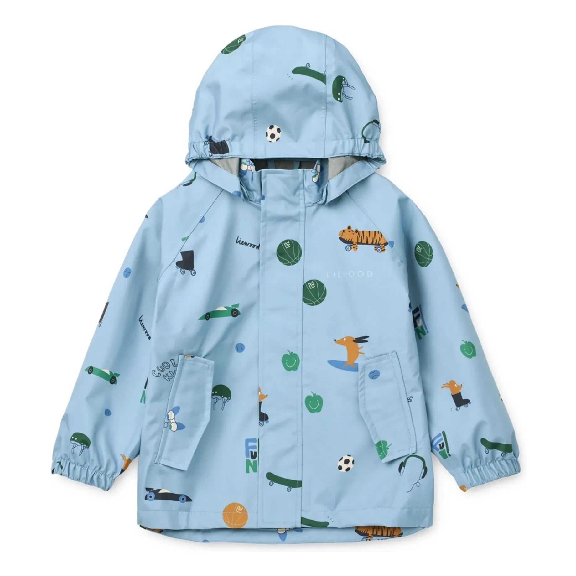 Liewood - Pedia Tigre Recycled Fiber Raincoat Set | Blue