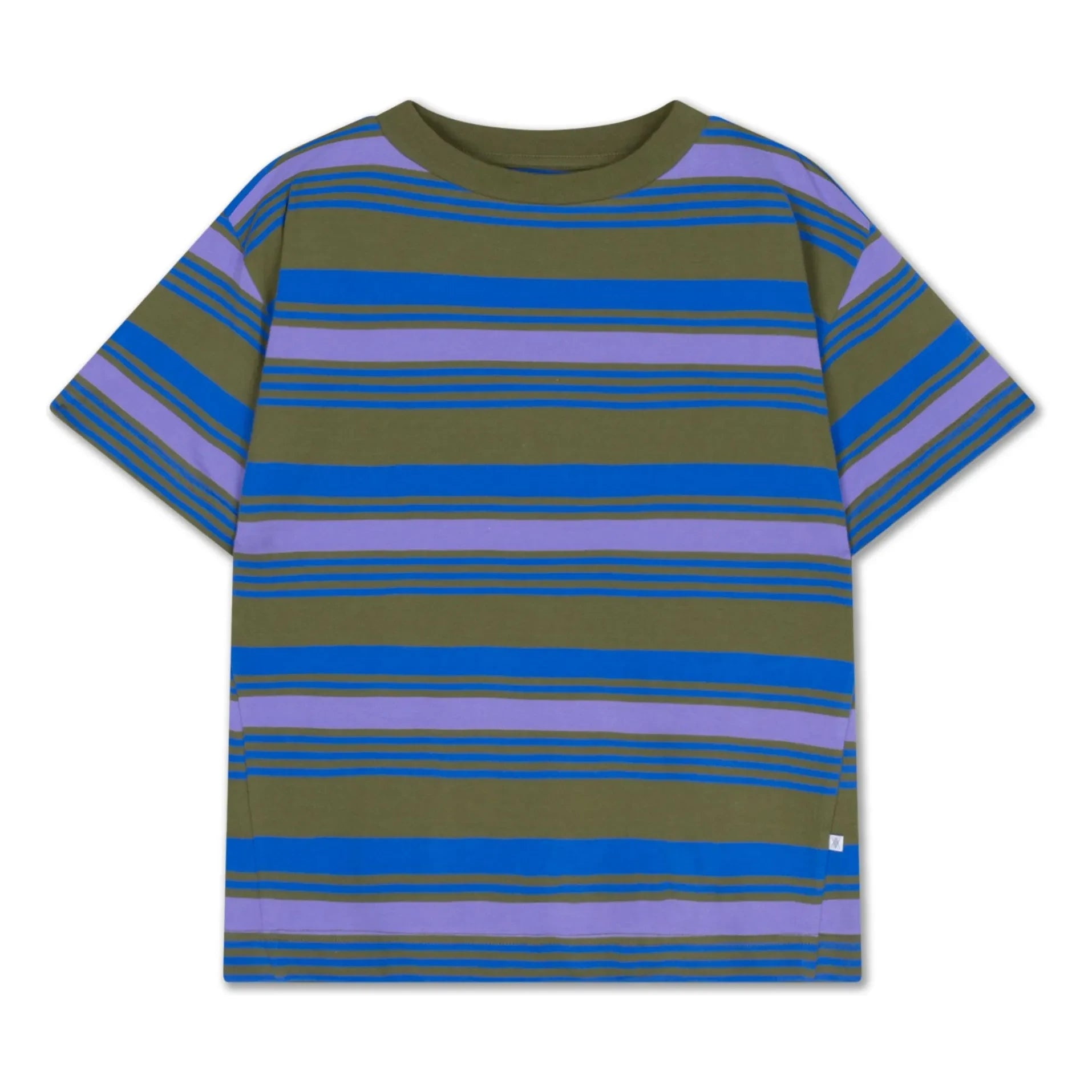 Repose AMS - Çizgili органik pamuklu T-shirt | Haki