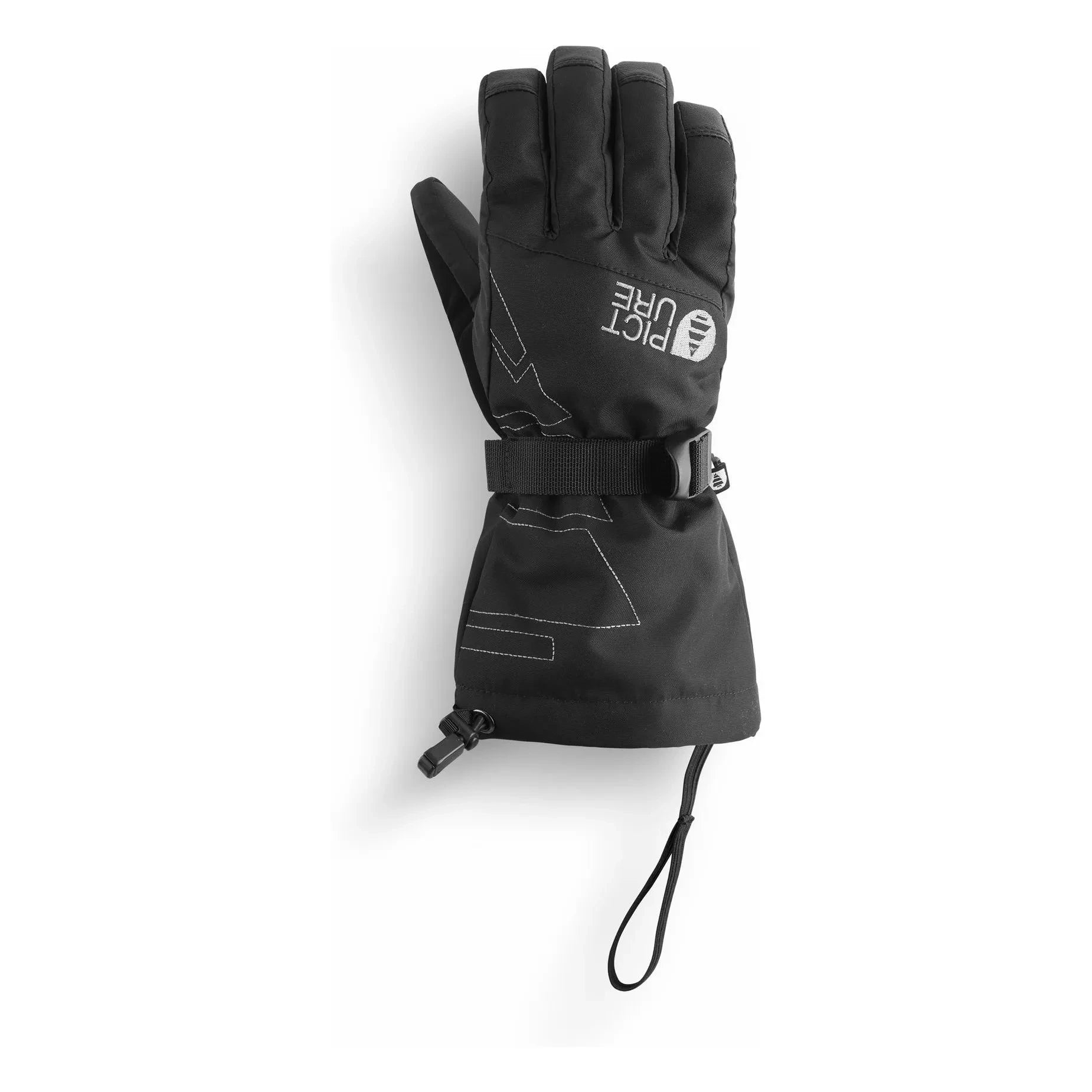 Picture - Graby Recycelte Faser Skihandschuhe | Schwarz