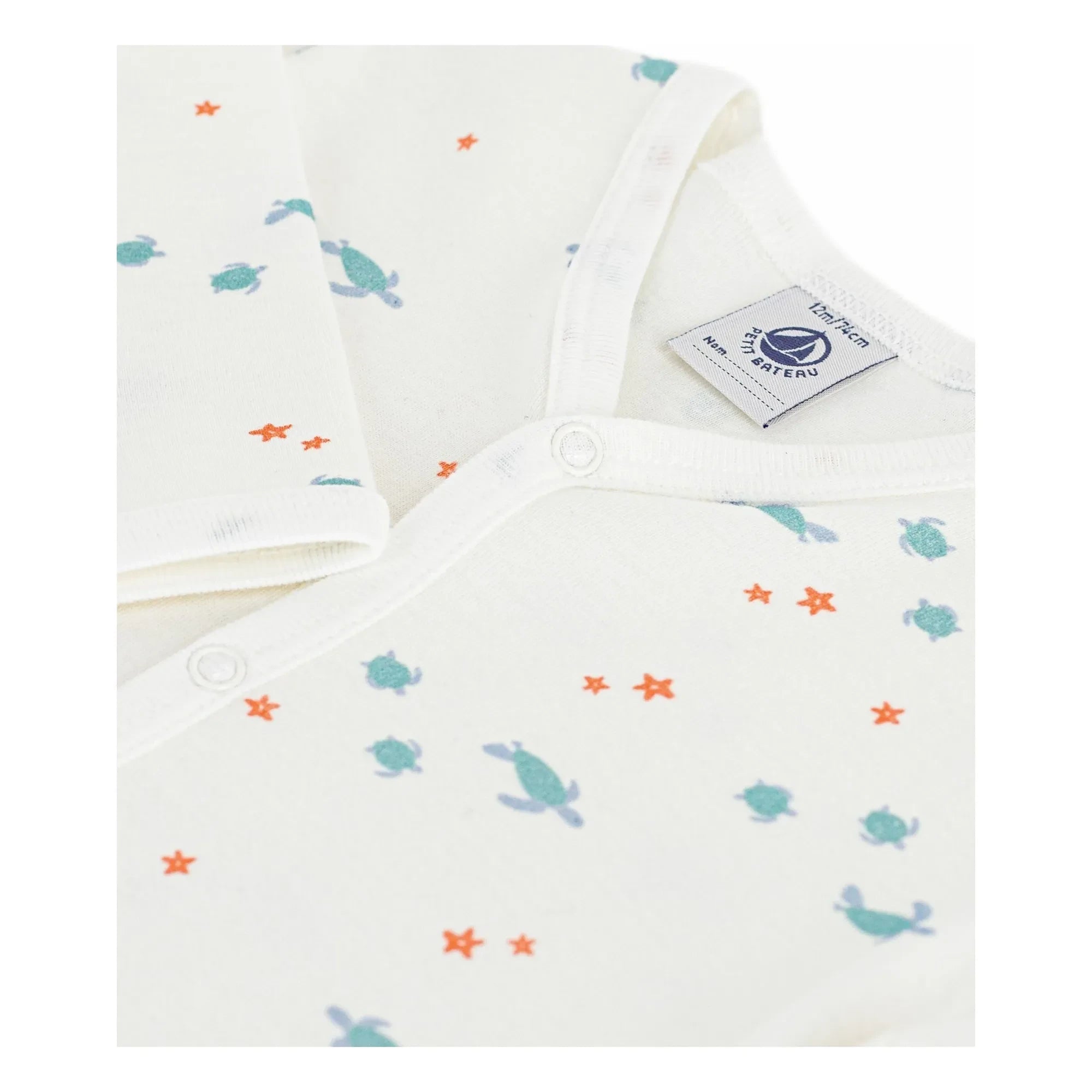 Petit Bateau - Sleep Well Turtles Pyjama | Weiß