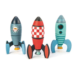 Tender Leaf Toys - Rocket İnşaat Oyunu - 3'lü Set