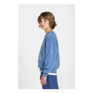 Hundred Pieces - Sweat Ryde God Town Organik pamuk | Lacivert