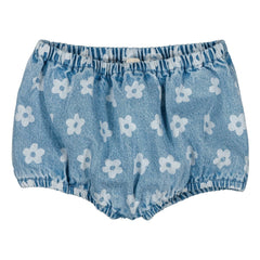 Louis Louise - Yoyo Bloomers aus geblümtem Denim | Hellblau