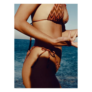 Icone - Brigitte Chevron Bikinioberteil | Pfirsich