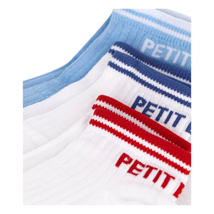 Petit Bateau - Set of 3 Pairs of Low Sports Socks | White