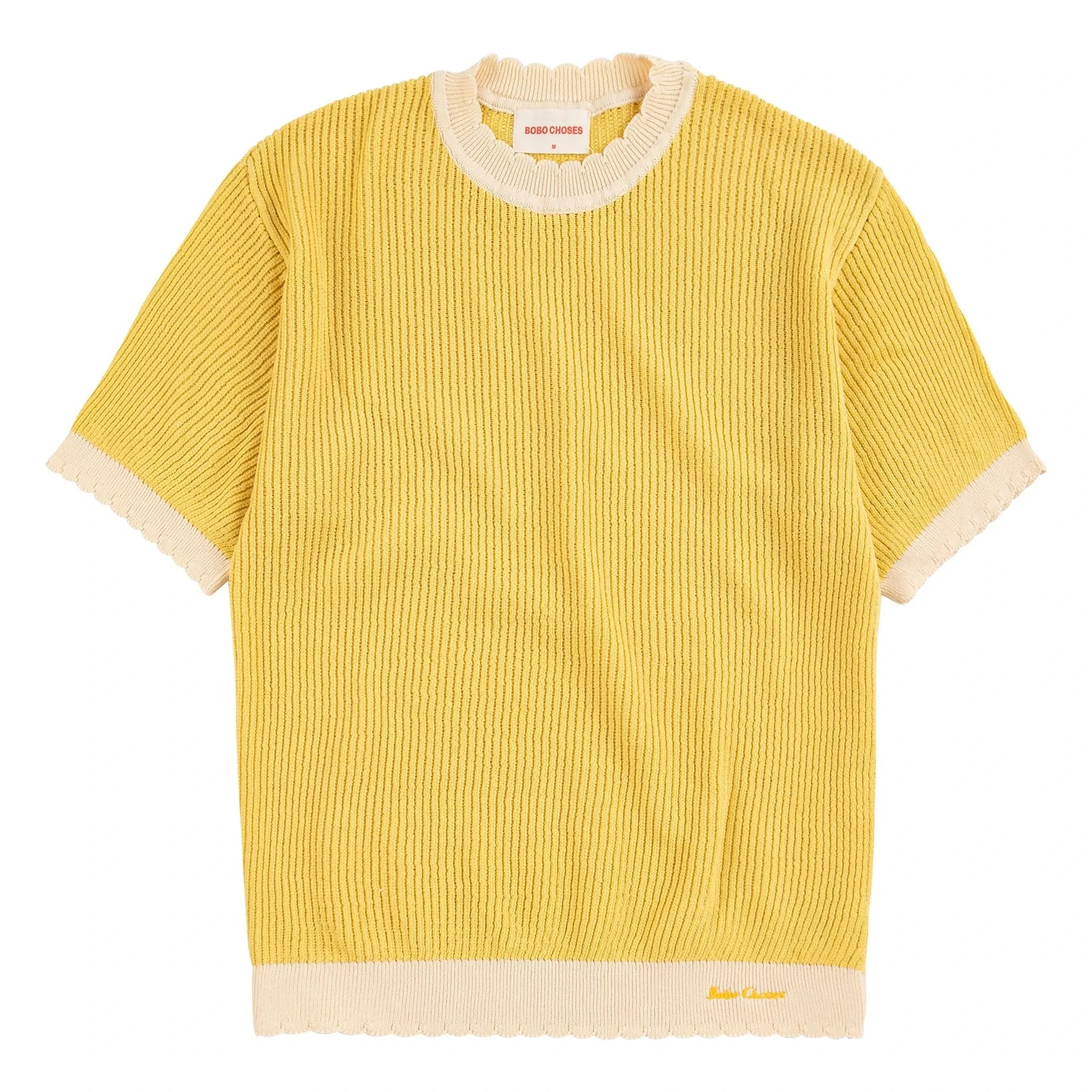 Bobo Choses - Lochmuster-Pullover aus Bio-Baumwolle | Gelb