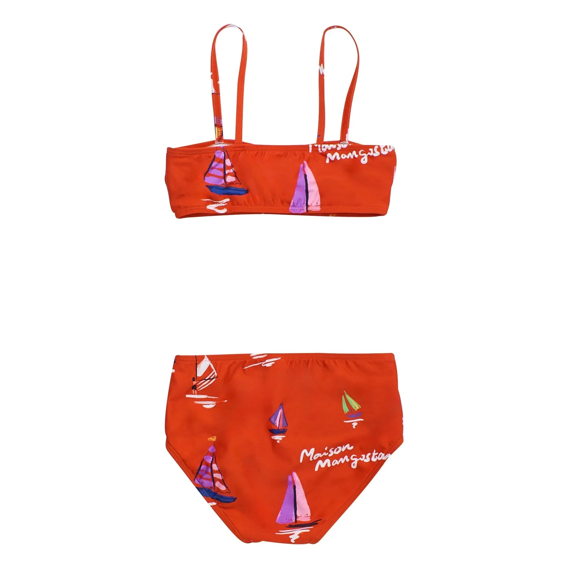 Maison Mangostan - Bow Detailed Swimsuit | Red