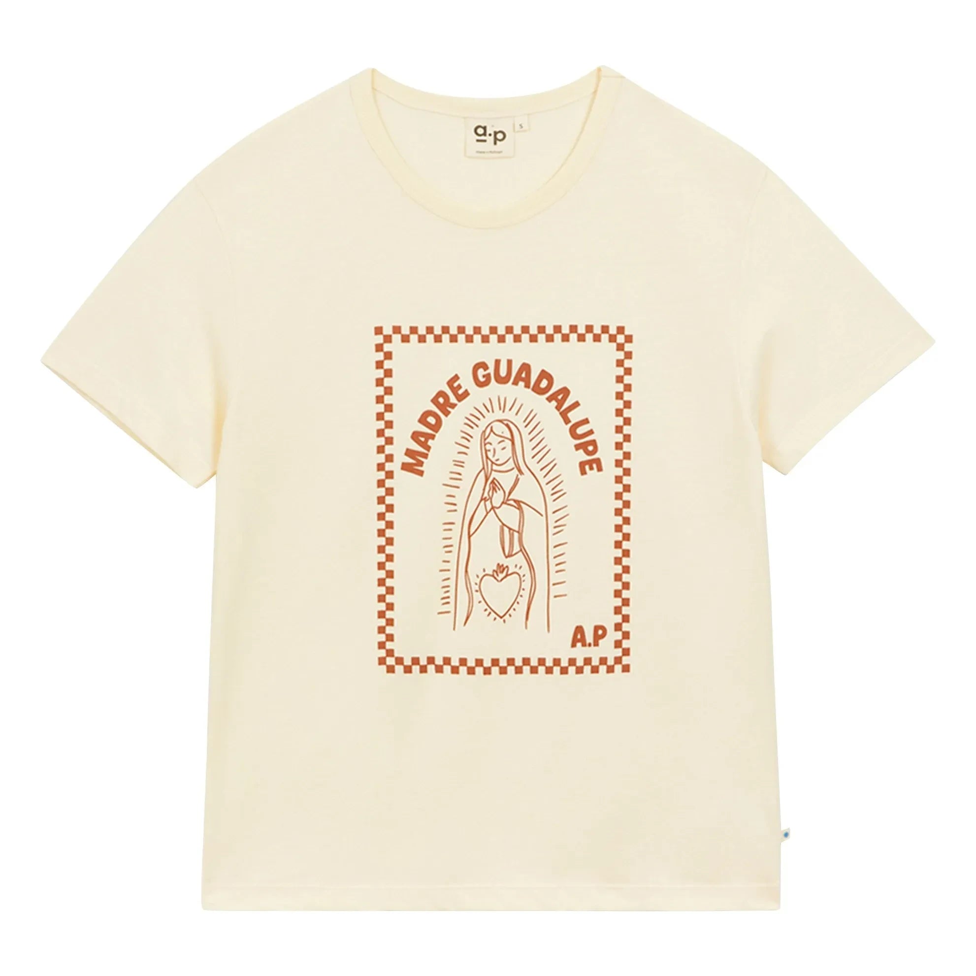 a.p - Guadalupe organik pamuklu T-shirt | Ekru