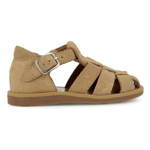 Pom d'Api - Poppy Daddy Velvet Sandals | Beige