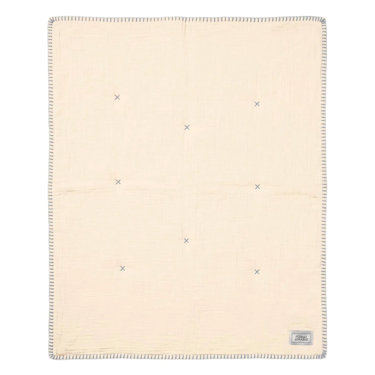 Editions Aimable - Pablo Quilted Throw | Vanilla Gauze