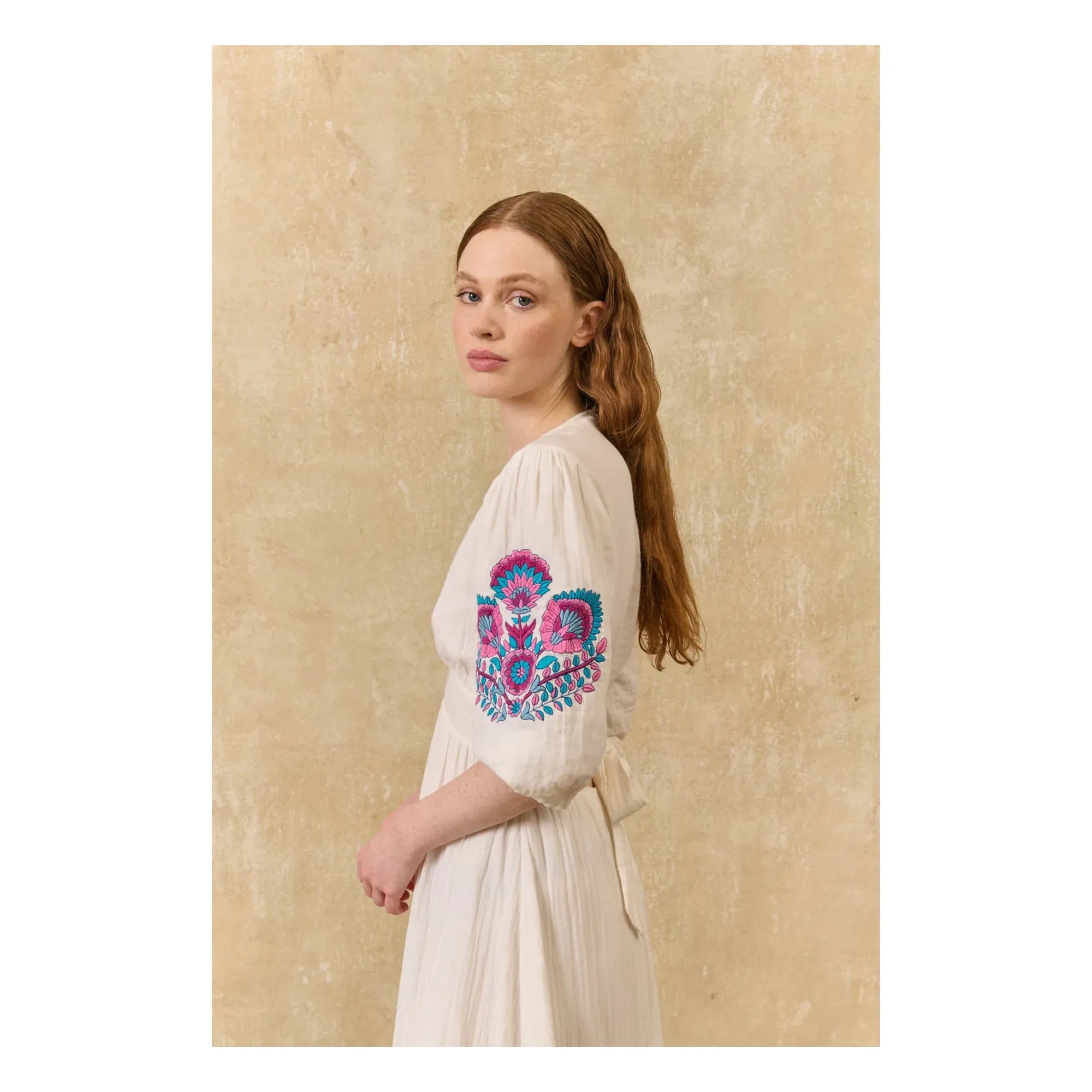 Louise Misha - Aurelia Organic Cotton Dress | White