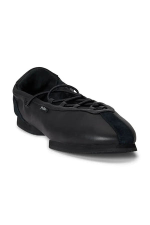 Polo Ralph Lauren Deri Balerin Babetler Ballerina Lace Up