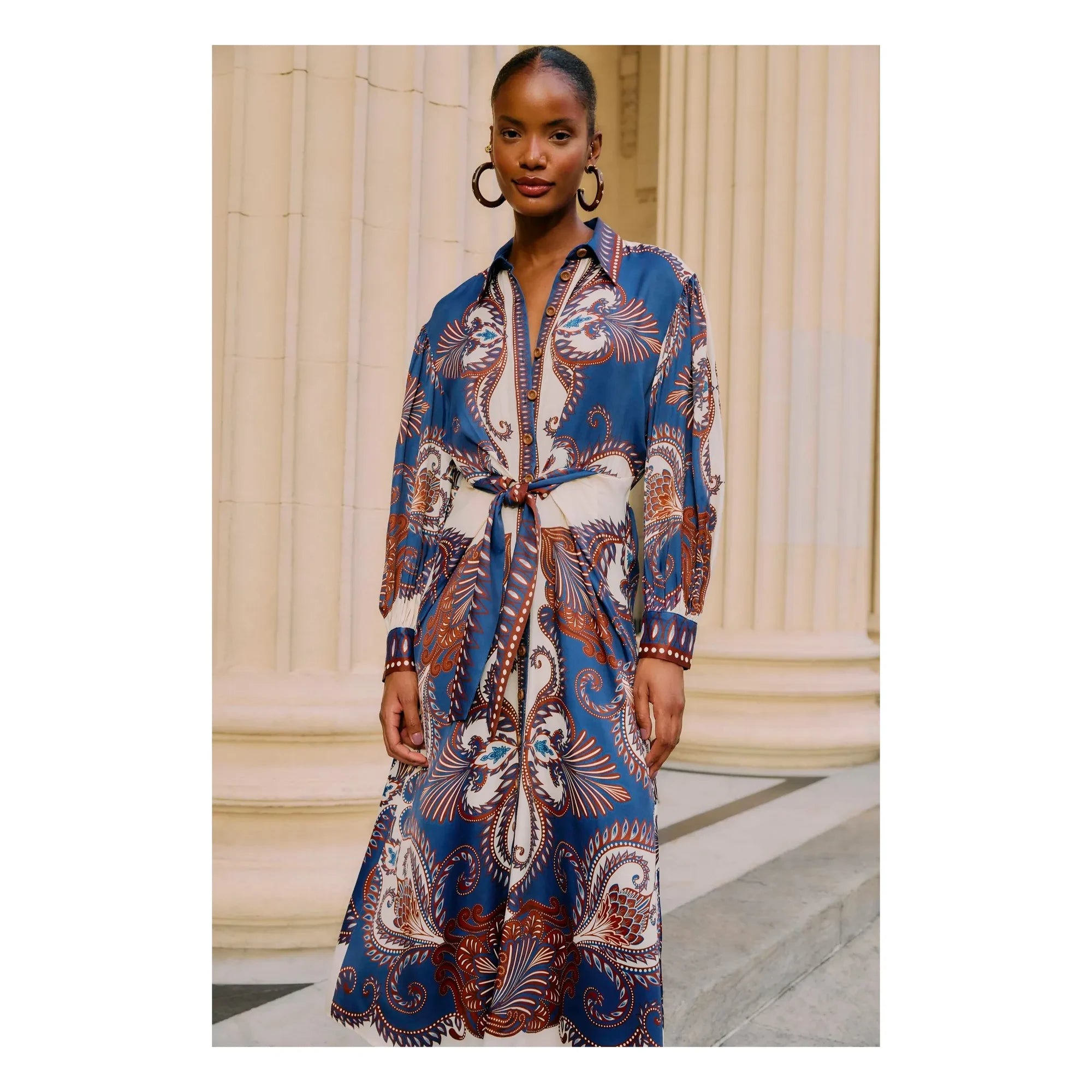 Farm Rio - Arabesque Kleid | Blau