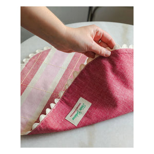 Tarta Gelatina - Organic Cotton American Table Runners - Set of 2 | Pink