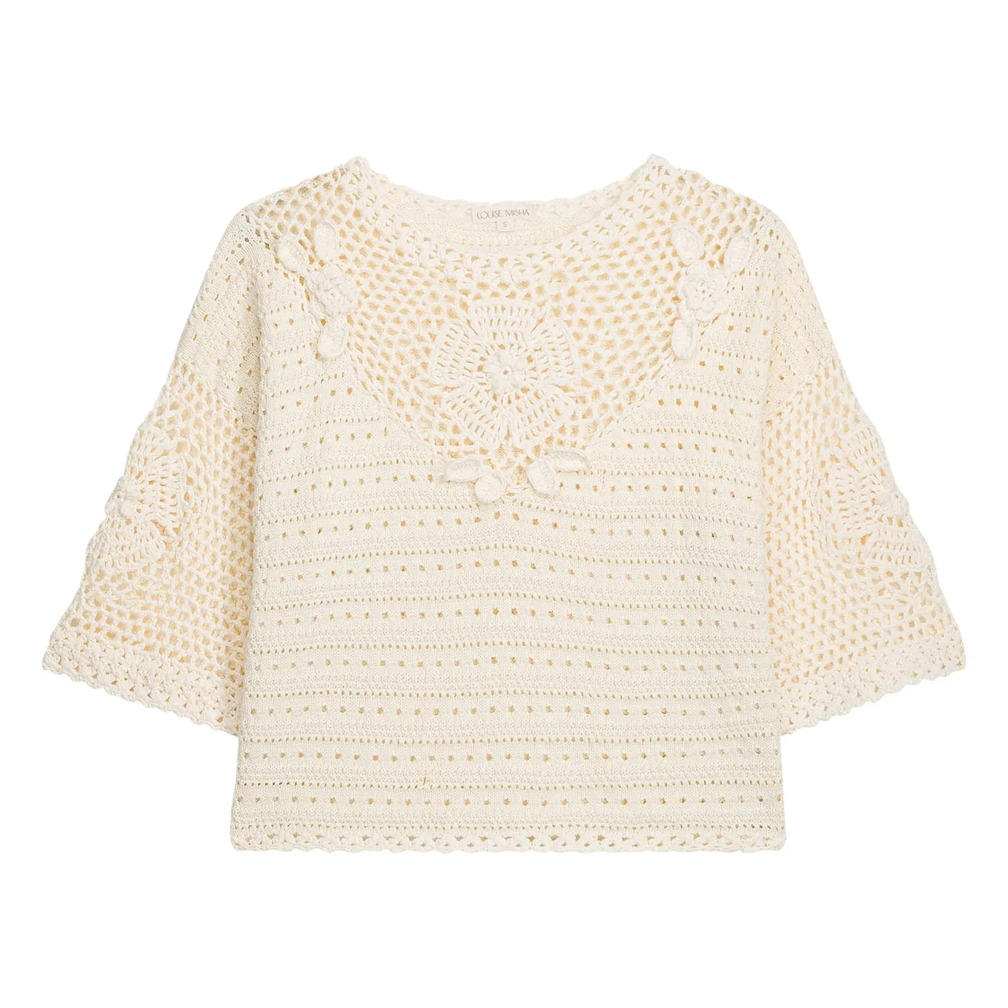 Louise Misha - Eleanor Baumwolltop | Creme