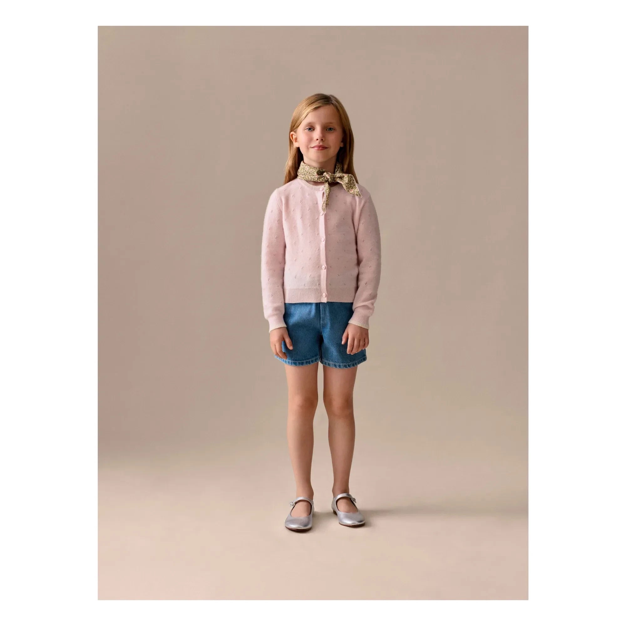 Bonpoint - Milly Denim Şort Organik Pamuk | Mavi
