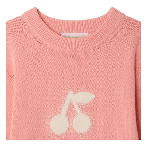 Bonpoint - Liesel Cherry Sweater | Coral