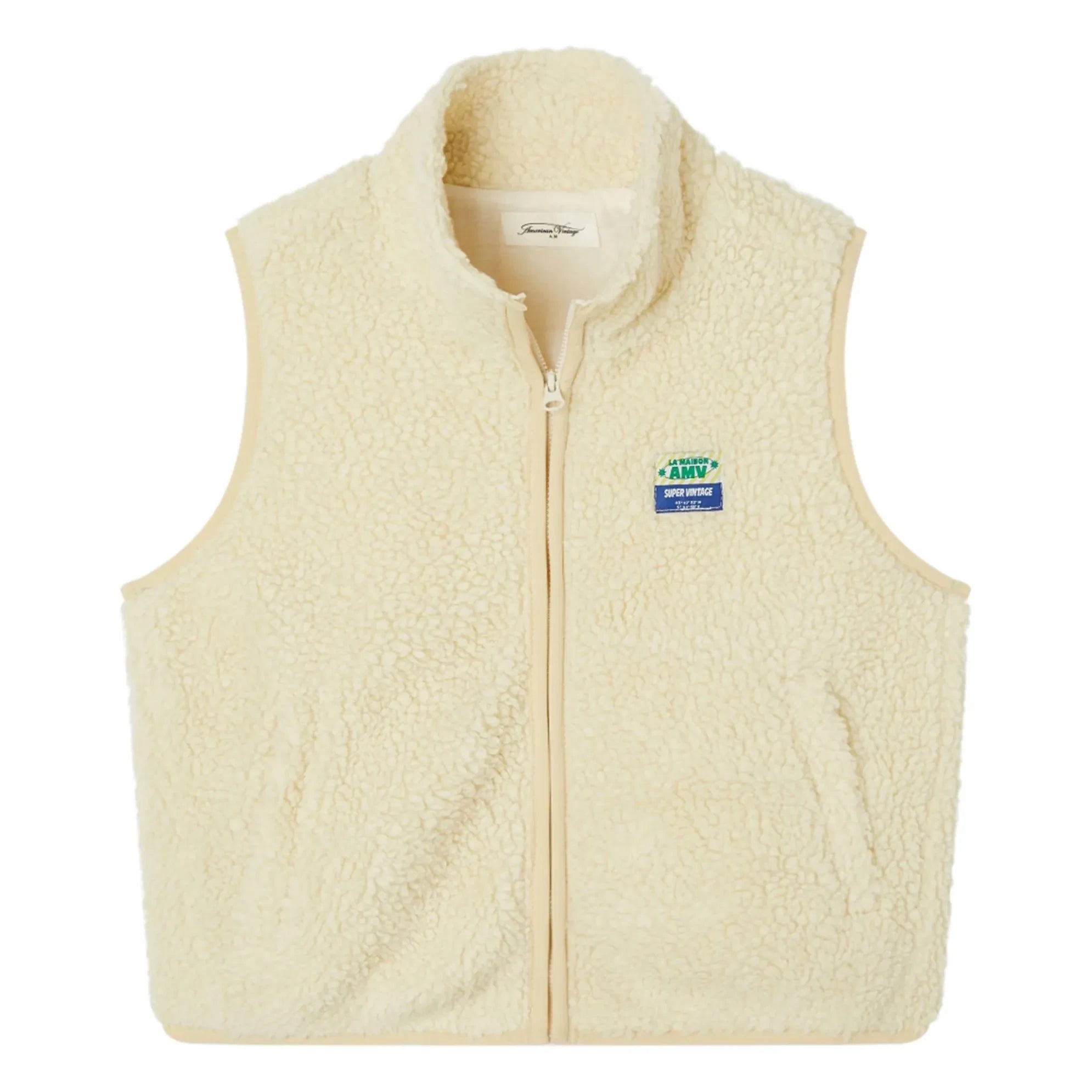 American Vintage - Sherpa Hoktown Kolsuz Ceket | Ecru