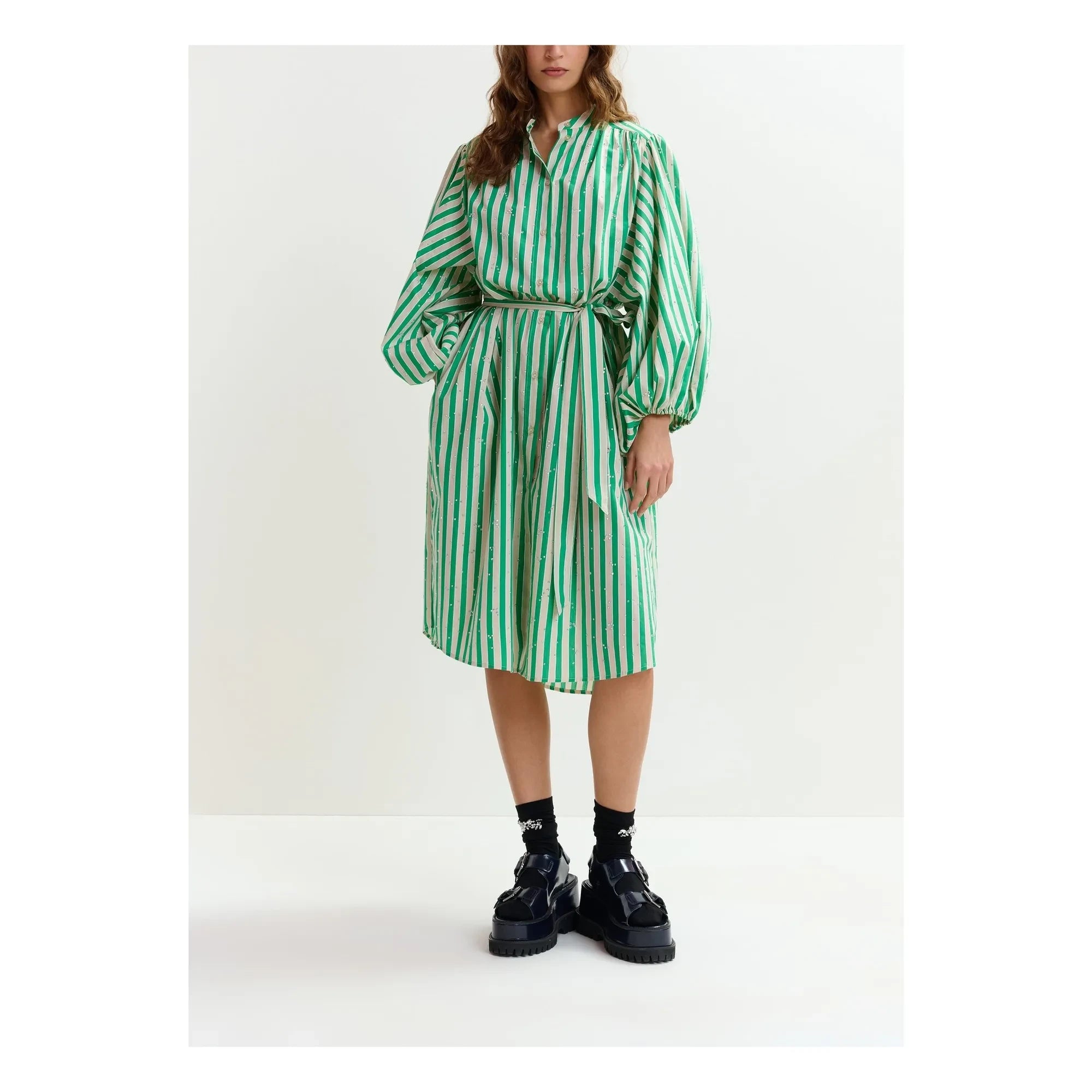 Essentiel Antwerp - Jodianna Striped Dress | Green
