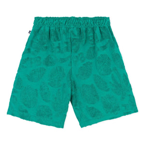 Petit Bateau - Organik pamuklu palm terry şort | Yeşil