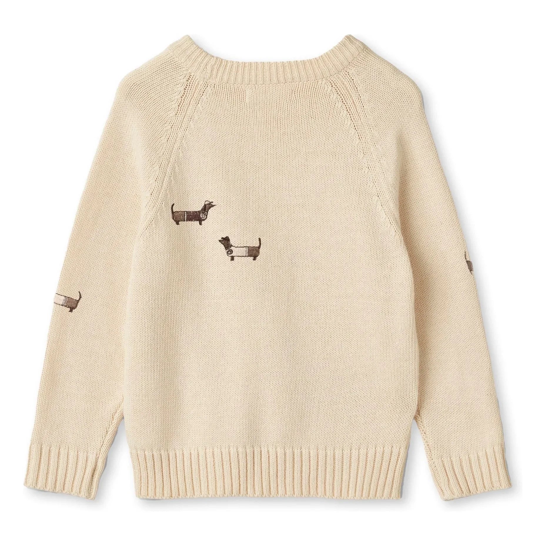 Fliink - Mahdi Dogs Organic Cotton Sweater | Ecru